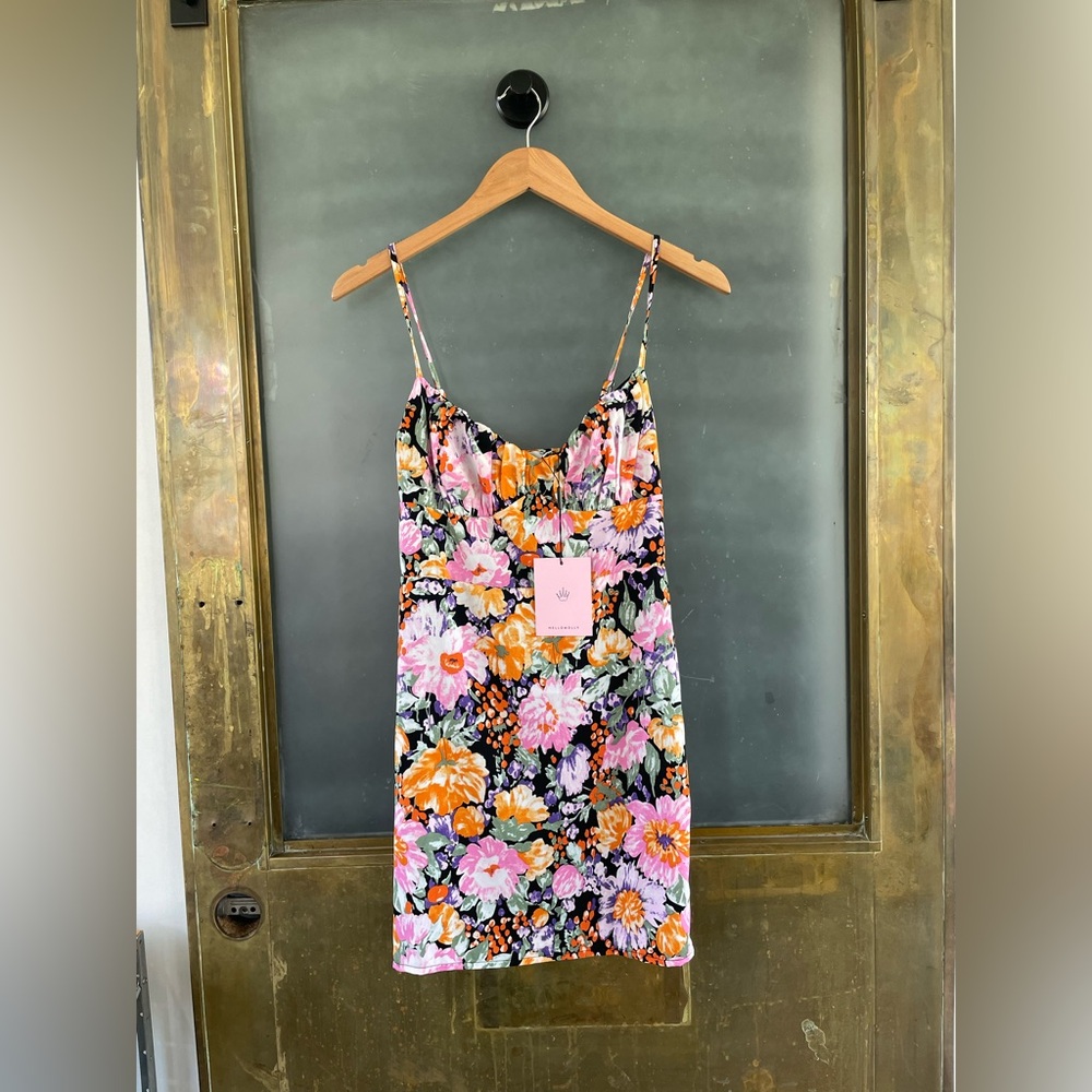 Hello Molly Friendly Banter Floral Mini Dress NWT – US 6 - Picture 2 of 9